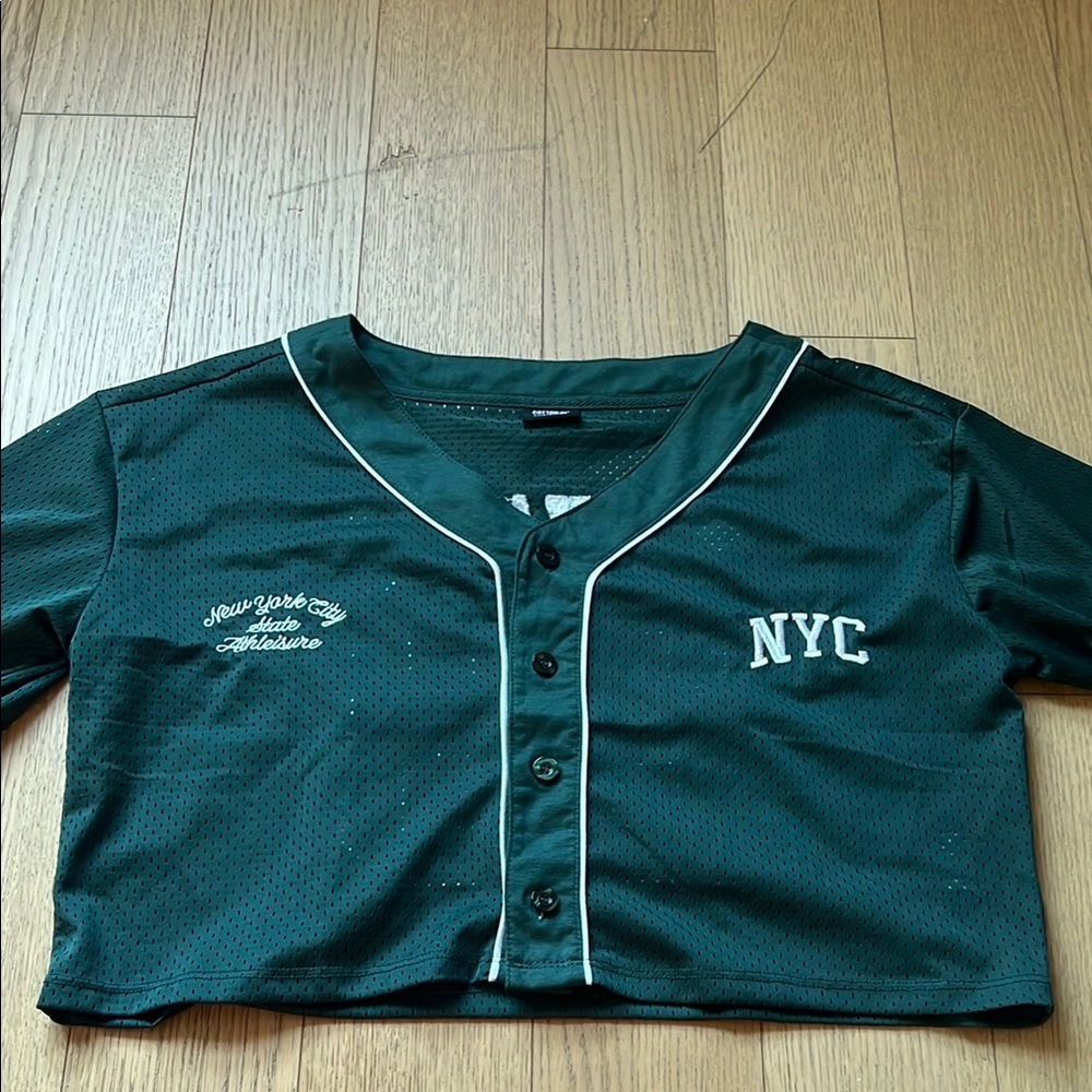 Teal Athletic Mesh Top